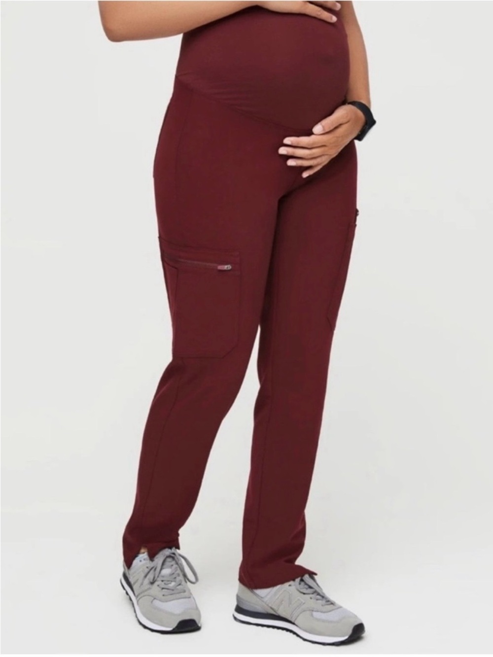NWT Figs Burgundy Maternity Pants XXST
